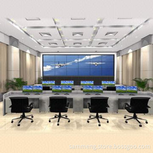 55-inch Spliced Wall Screen with 180W Power, Supports RS232 Control and Remote Control